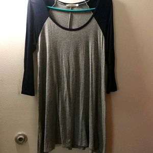 Women's baseball long t-shirt